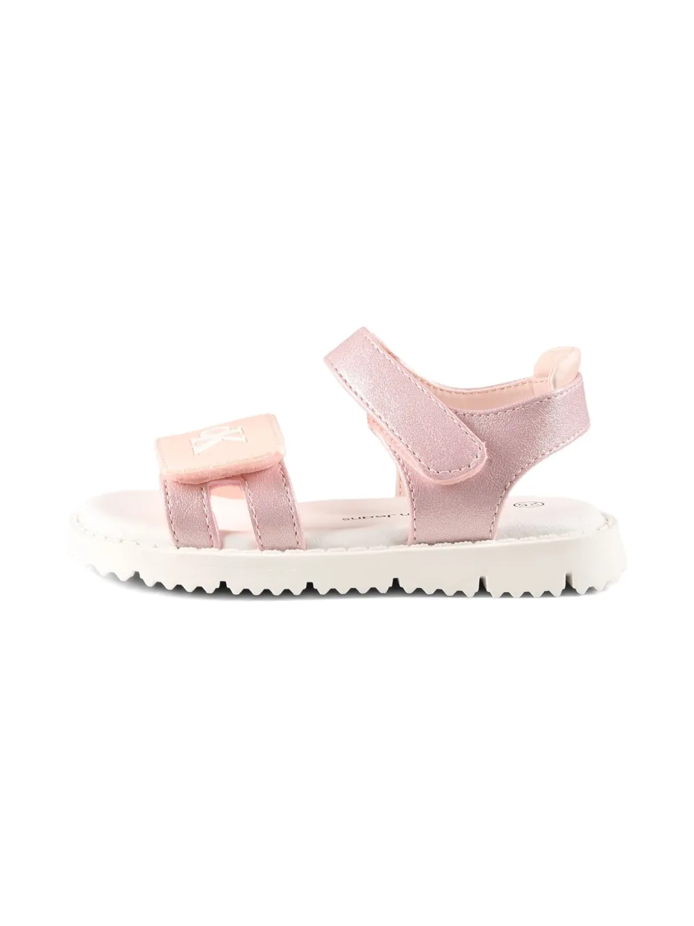 Calvin Klein Kids leather sandals Pink