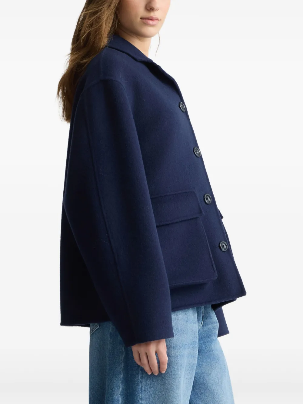 LIU JO Vilten shirtjack Blauw