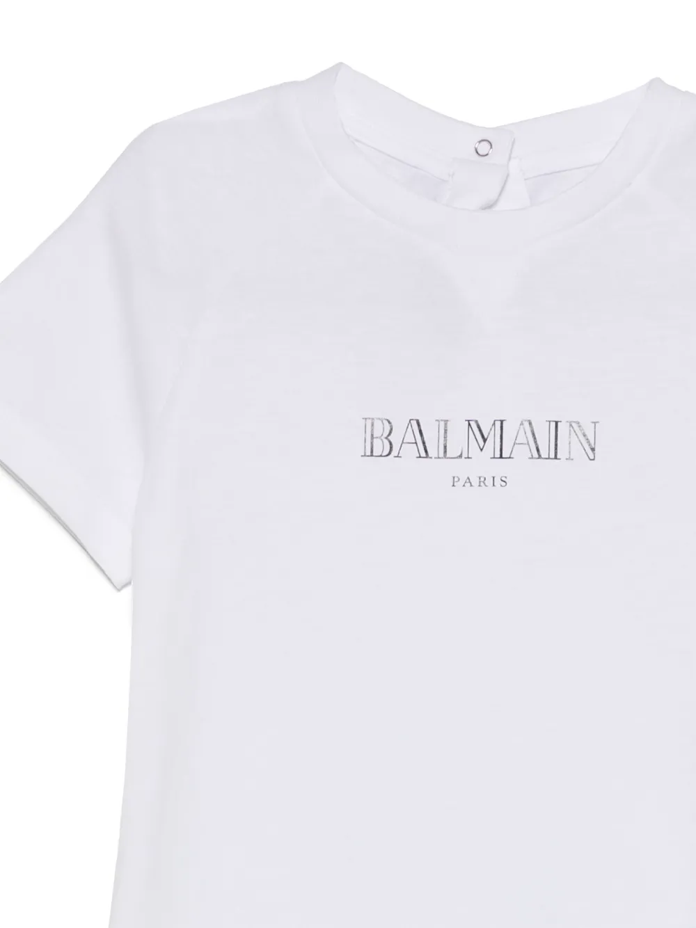 Balmain Kids T-shirt met logoprint Wit