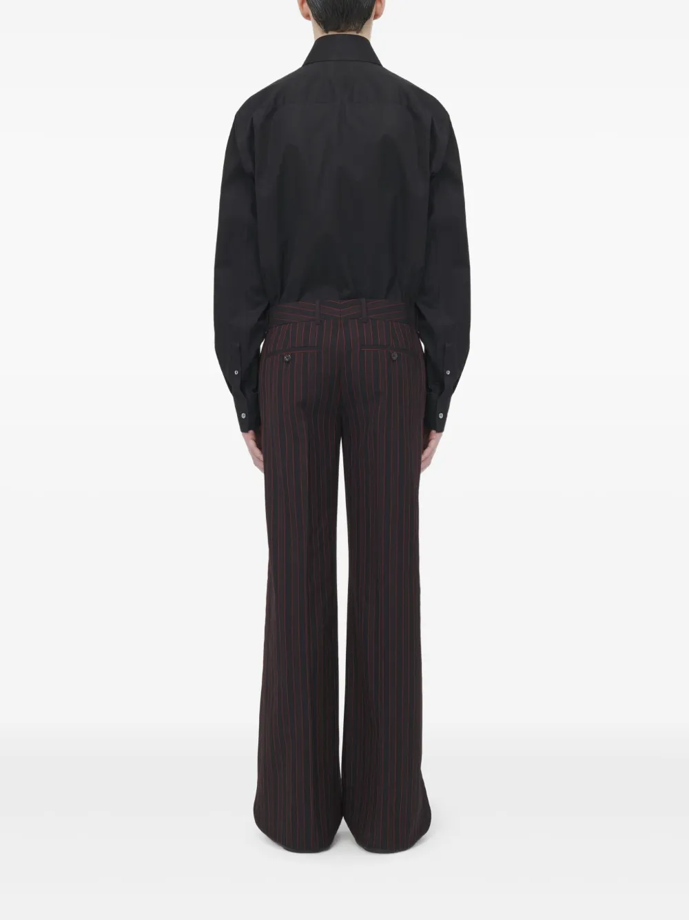 Alexander McQueen Pantalon met krijtstreep Zwart
