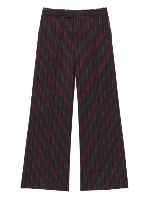 Alexander McQueen pantalones de vestir con rayas diplomáticas estampadas
