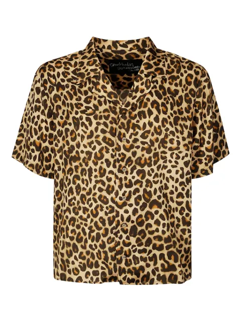 Stockholm Surfboard Club camisa con estampado de leopardo