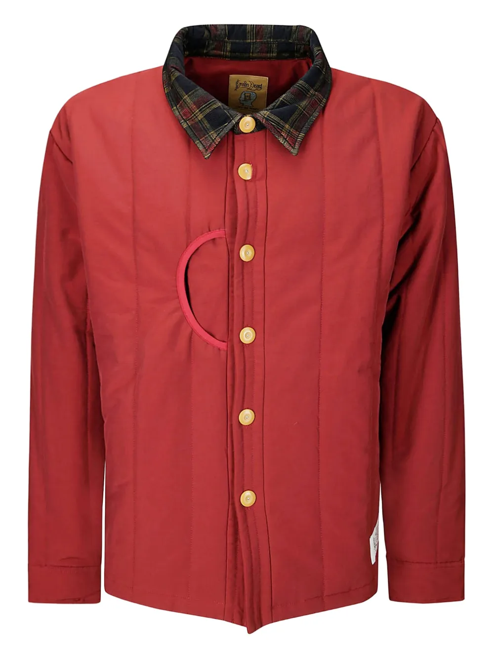 puffer button-up shirt jacket