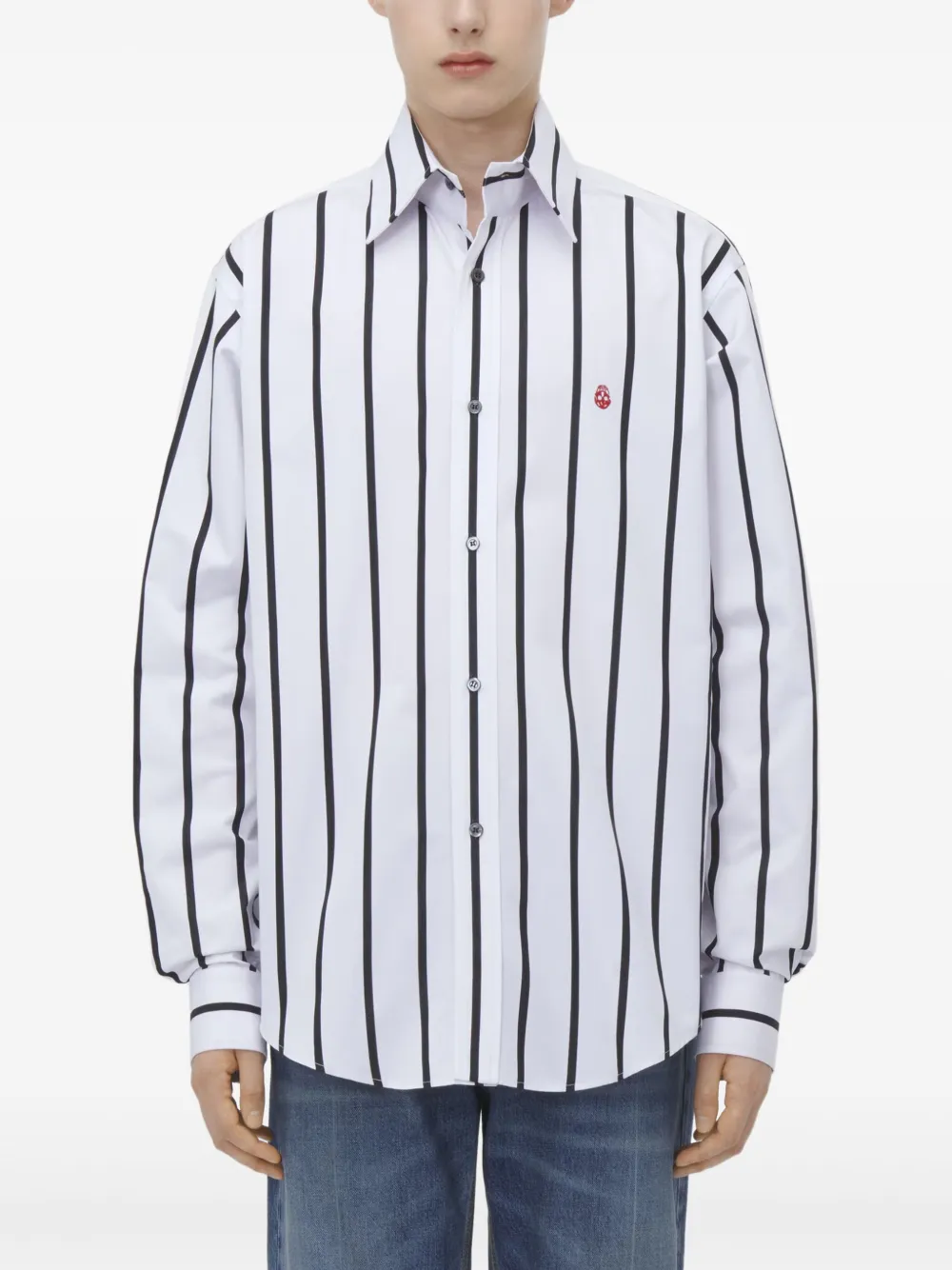 Alexander McQueen Katoenen overhemd Wit