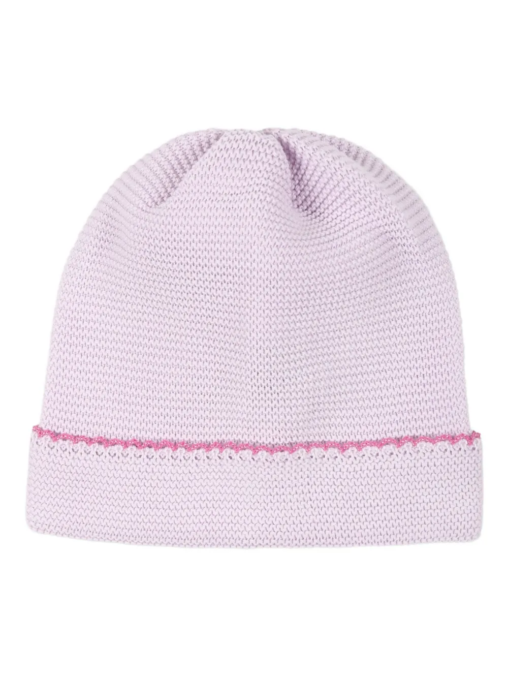 Little Bear knitted beanie hat Roze