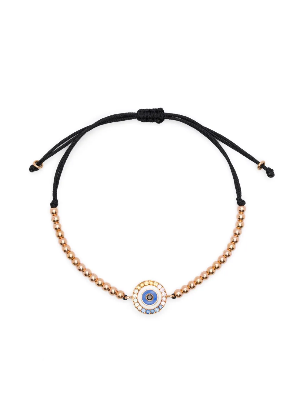 Anil Arjandas 18K rose gold Evil Eye diamond and multi-stones bracelet | Gold | Image 1
