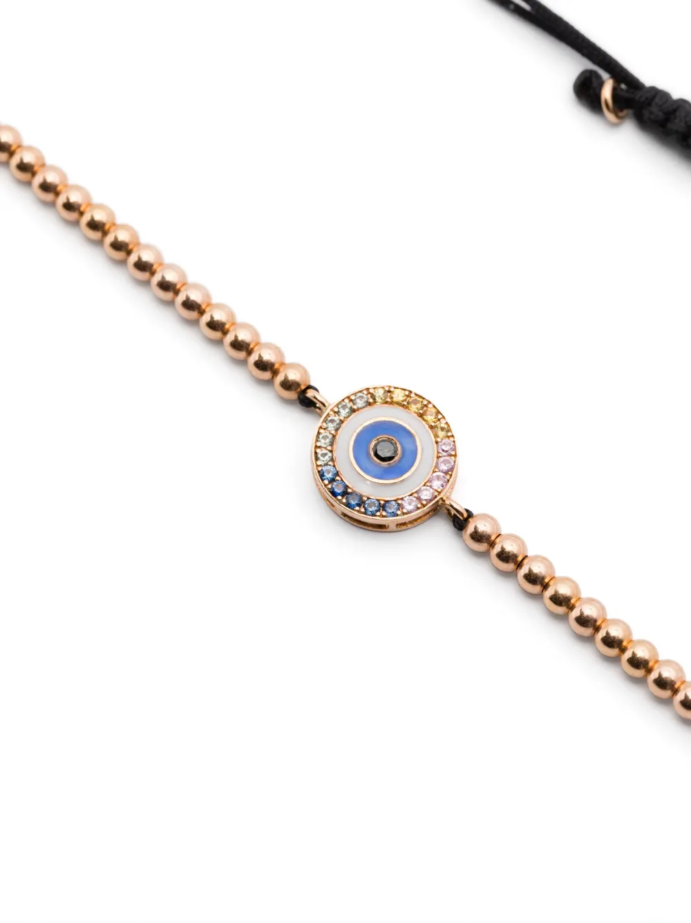 Anil Arjandas 18K rose gold Evil Eye diamond and multi-stones bracelet | Image 2