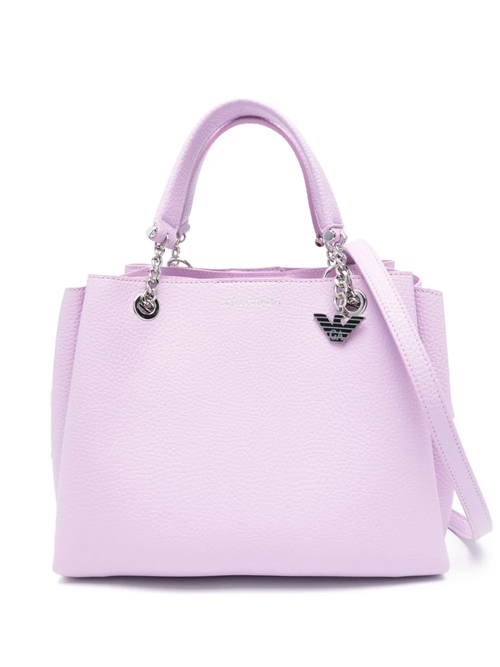 Emporio Armani Shopper met logo Paars