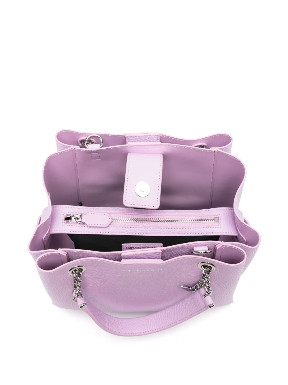Emporio Armani Shopper met logo Paars