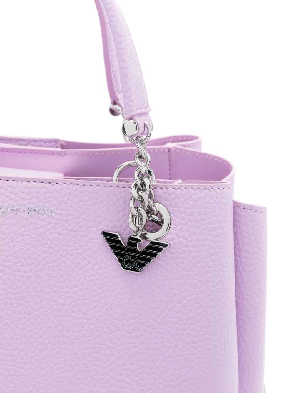 Emporio Armani Shopper met logo Paars