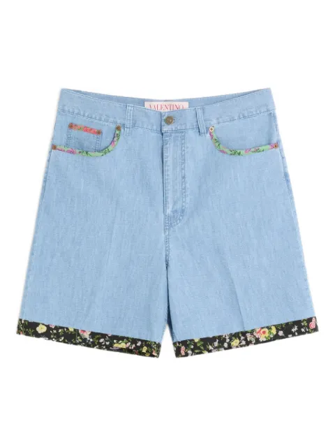 Valentino Garavani floral-trim bermuda shorts