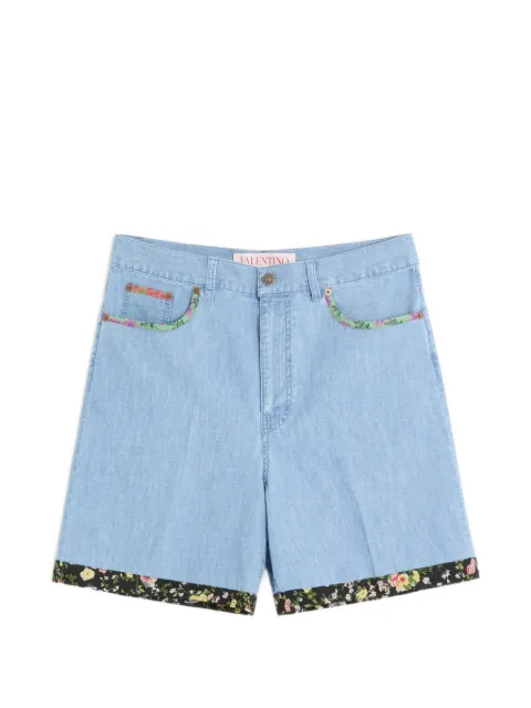Valentino Garavani bermuda à bords fleuris