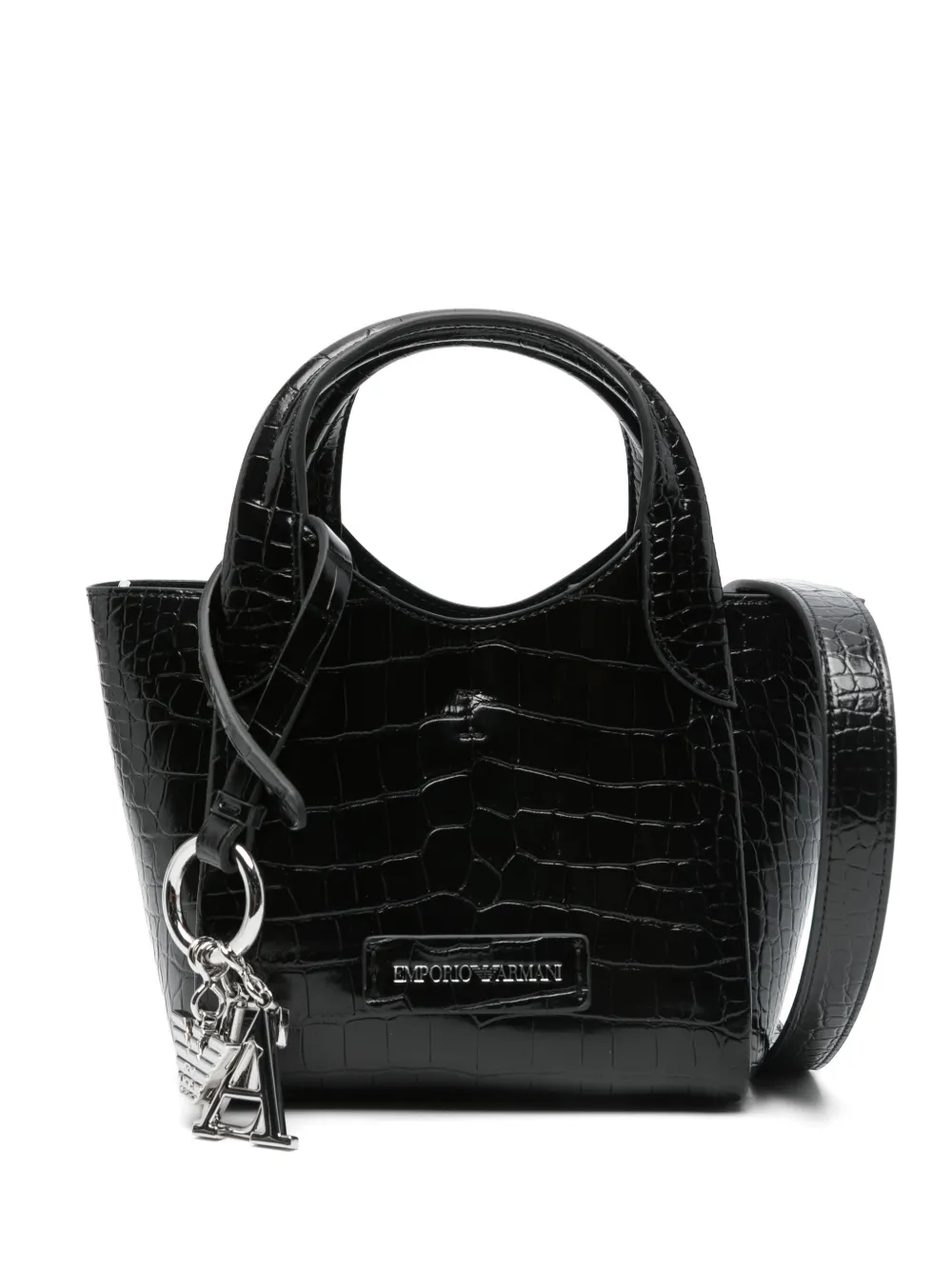 Emporio Armani Shopper met logobedel Zwart