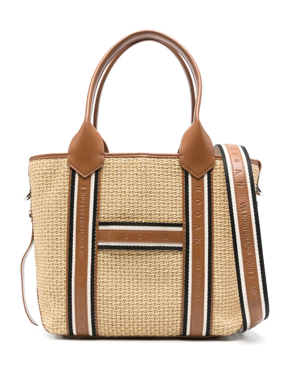 Hogan medium Hogan Script tote bag | Neutrals | Image 1