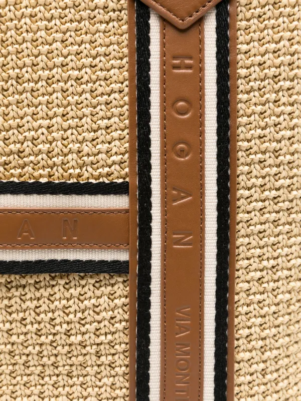Hogan Medium Hogan Script Tote Bag | Neutrals | FARFETCH CA