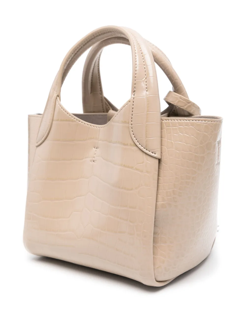 Emporio Armani Shopper met logobedel Beige