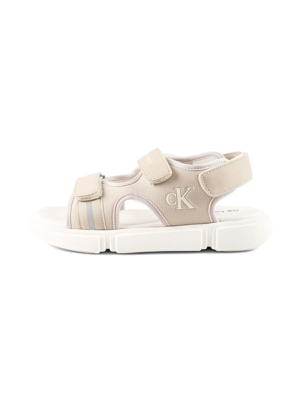 Calvin Klein Kids touch-strap sandals Neutrals