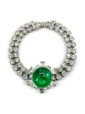 Jennifer Gibson Jewellery 1940s rhinestone bracelet - Silver