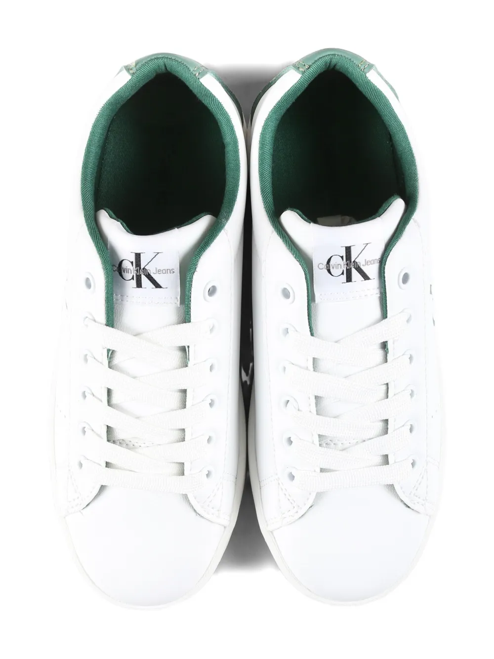 Calvin Klein White Sneakers For Kids With Logo In White