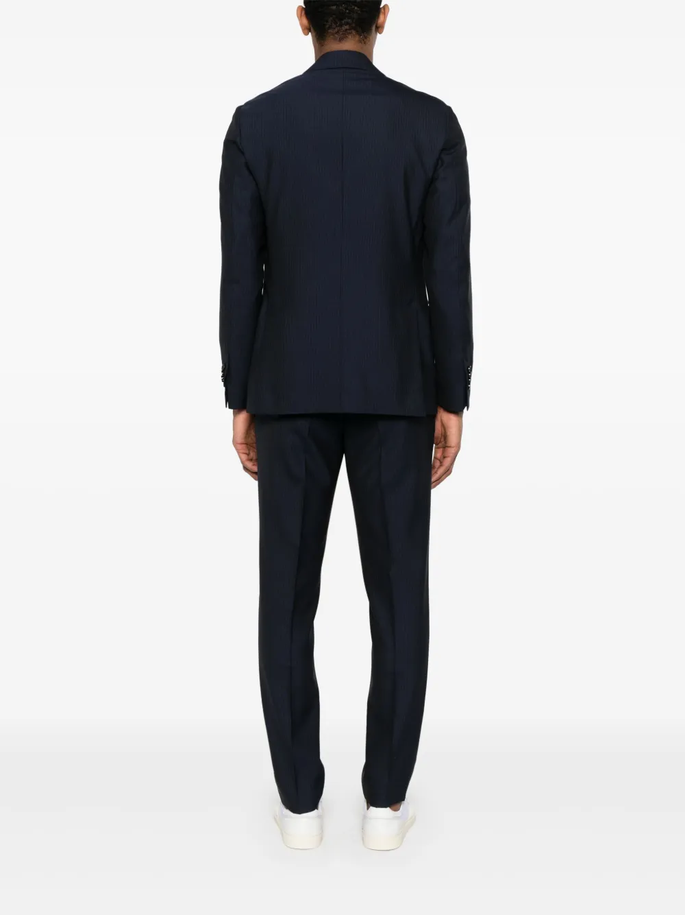 Lardini Gestreept pak Blauw
