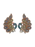 Gucci Pre-Owned 2010s peacock-motif earrings - Gold