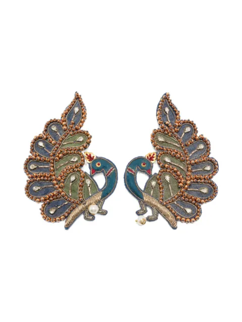 Gucci Pre-Owned 孔雀图案耳环(2010年代典藏款)