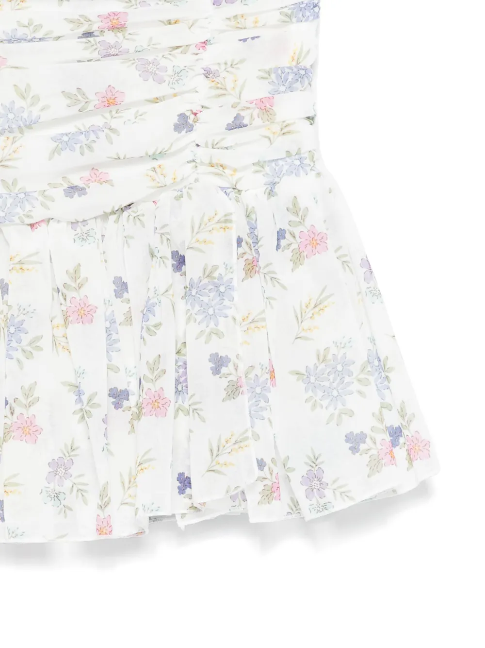 Miss Grant Kids Mini-rok met bloemenprint Wit