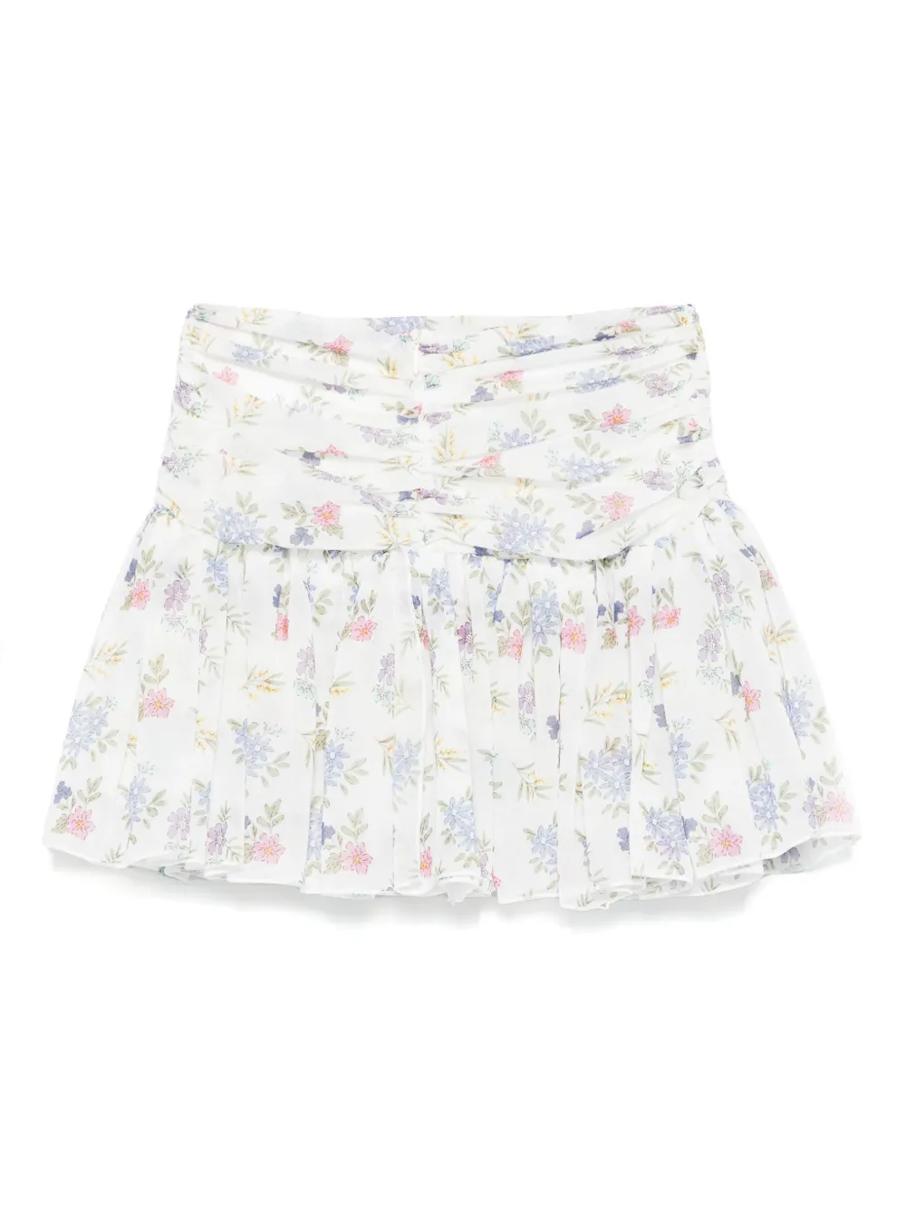 Miss Grant Kids Mini-rok met bloemenprint Wit