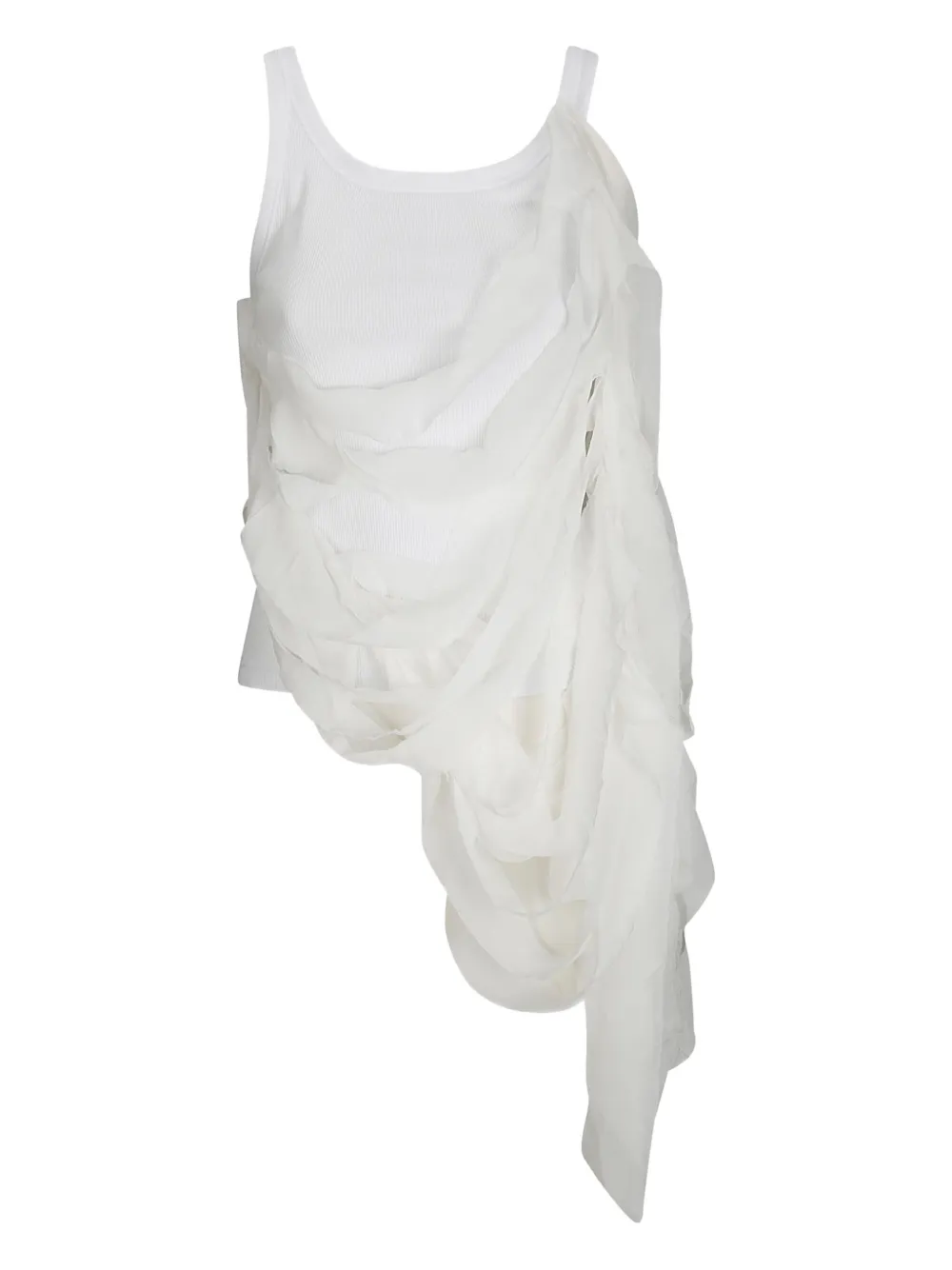 Maria Calderara layered tank top | White | Image 1