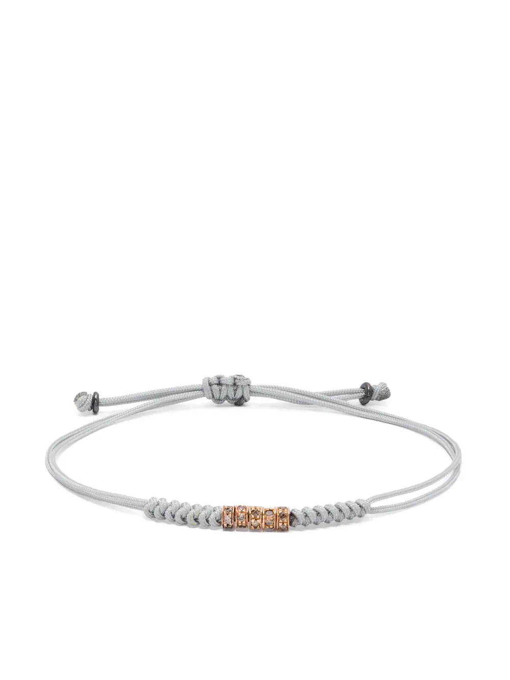 Anil Arjandas Bracciale in corda e oro rosa 18 carati con diamanti | rosa | Image 1
