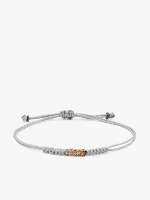 Anil Arjandas 18K rose gold diamonds cord bracelet