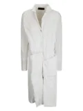 Maria Calderara crinkled coat - White