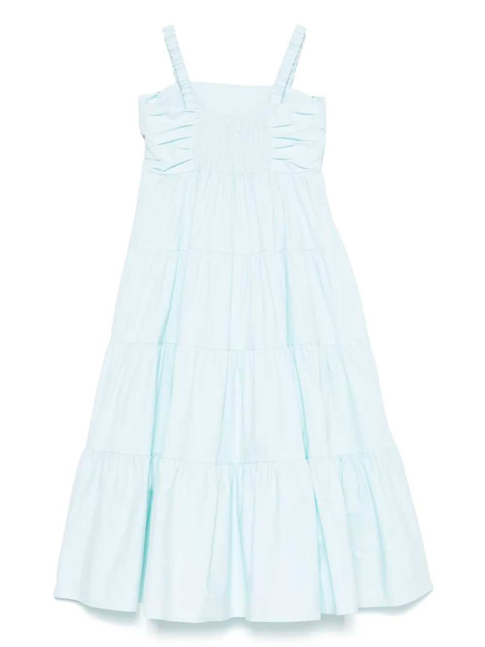 Miss Grant Kids Popeline midi-jurk Groen