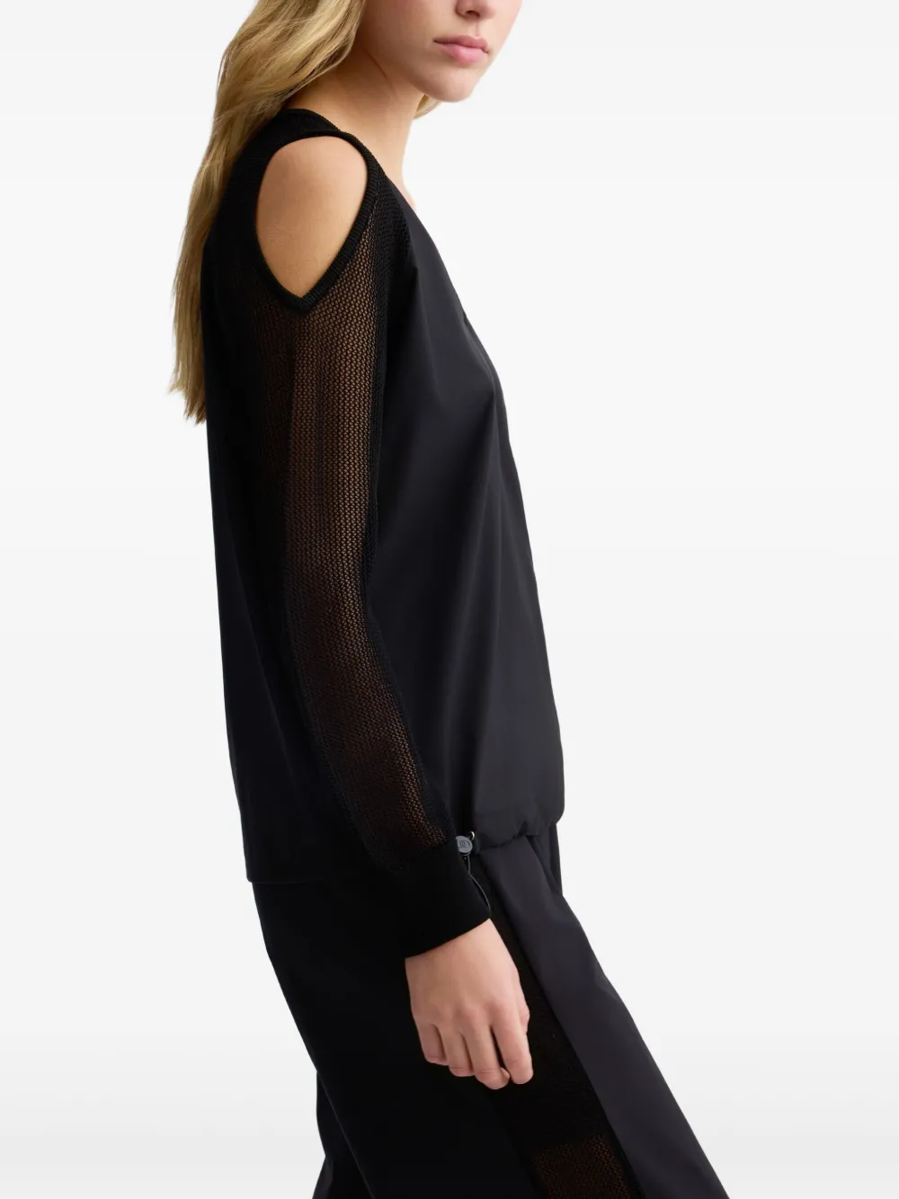 Liu •jo Cut-out Sweatshirt In 黑色