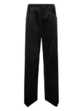 Sofie D'hoore leather straight-leg trousers - Black