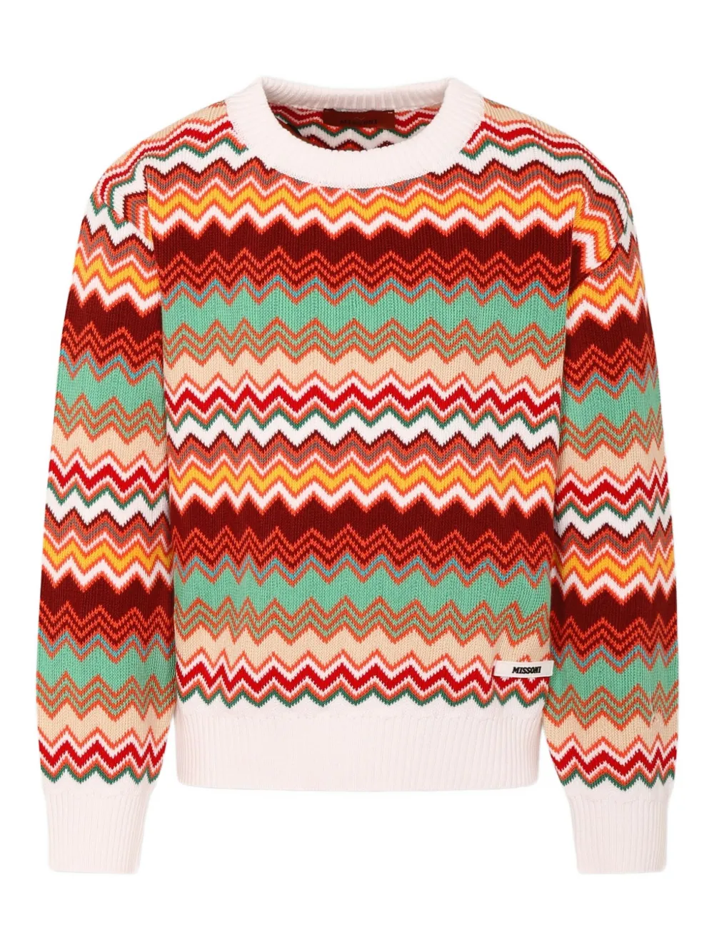 Missoni Kids Trui met zigzag-print Rood