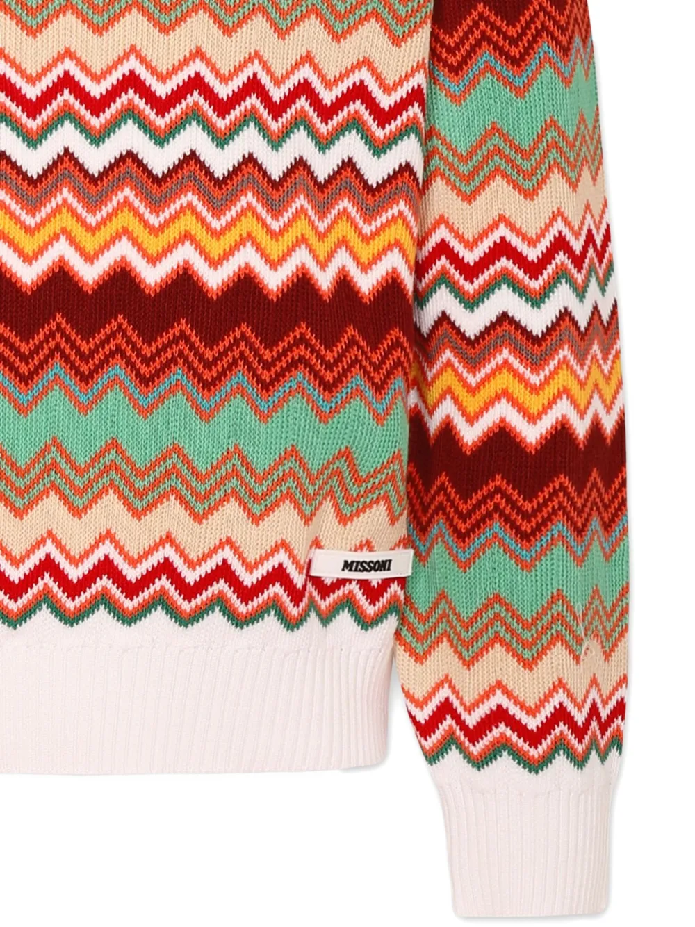 Missoni Kids Trui met zigzag-print Rood