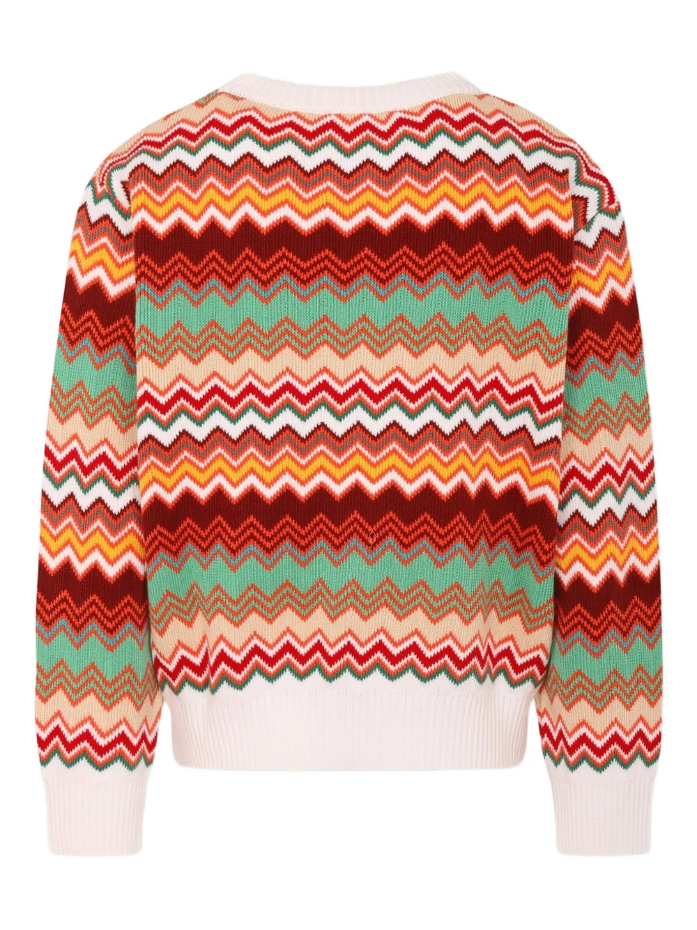 Missoni Kids Trui met zigzag-print Rood
