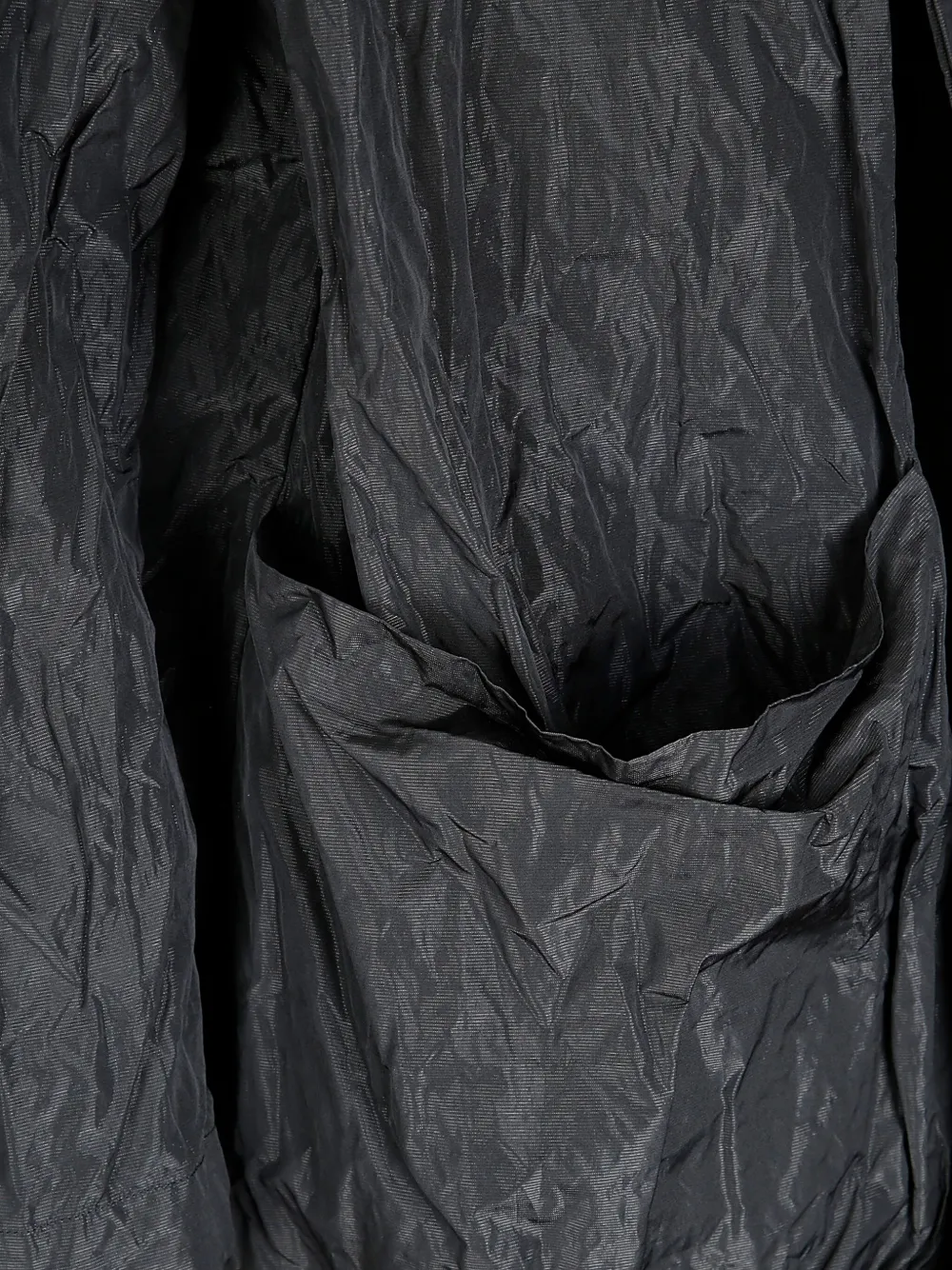 crinkled coat