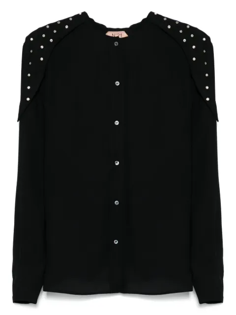 Nº21 collarless shirt