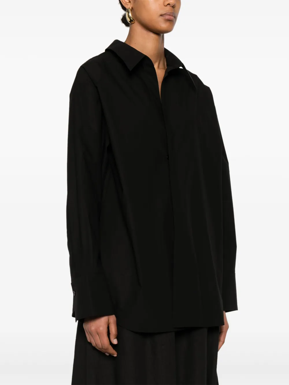 Shop Christian Wijnants Takala Shirt In Black