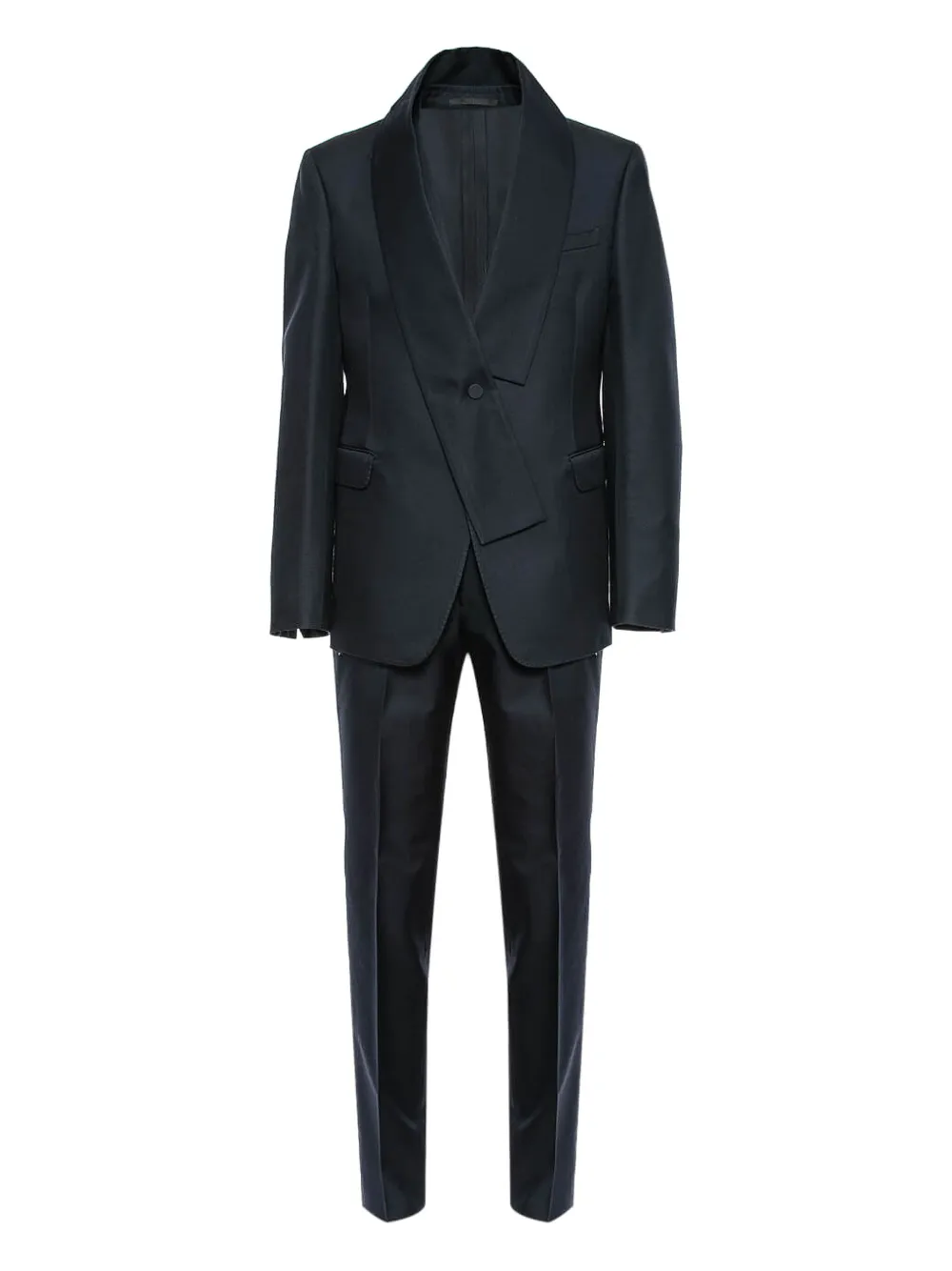 Valentino Garavani shawl-lapel single-breasted suit Blauw