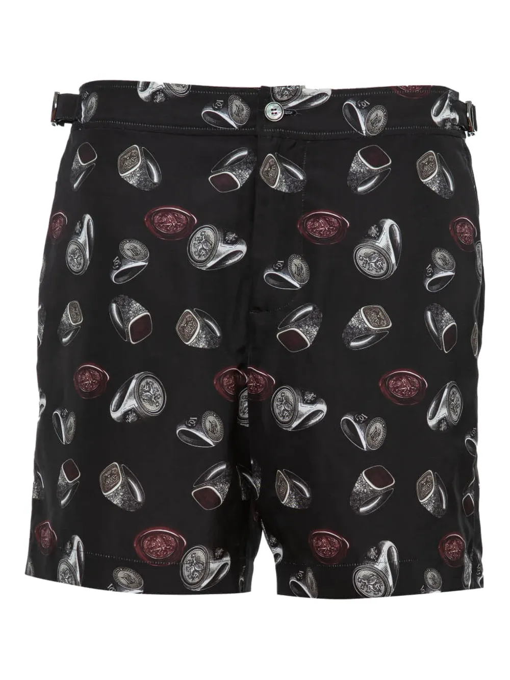 Dolce & Gabbana ring-seal print swim shorts Zwart