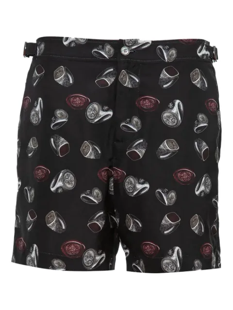 Dolce & Gabbana ring-seal print swim shorts