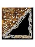 Moschino pearl-print scarf - Black