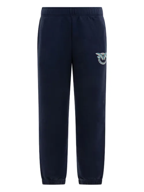 Pantalon de jogging à logo strassé - PINKO - Modalova