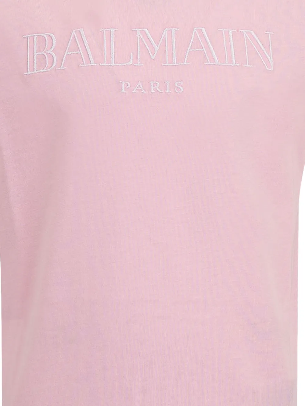 Balmain Kids button-embellished logo T-shirt Roze