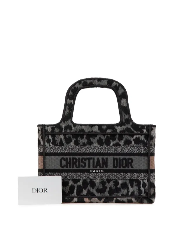Dior キャンバス ブックトート トートバッグ レオパード 豹柄