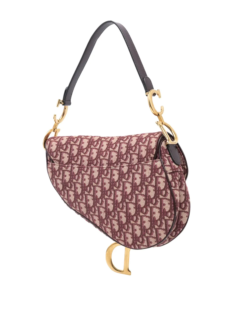 Christian Dior Pre-Owned 2018 Oblique Canvas Saddle Bag shoulder bag | Pre-Owned | Image 2