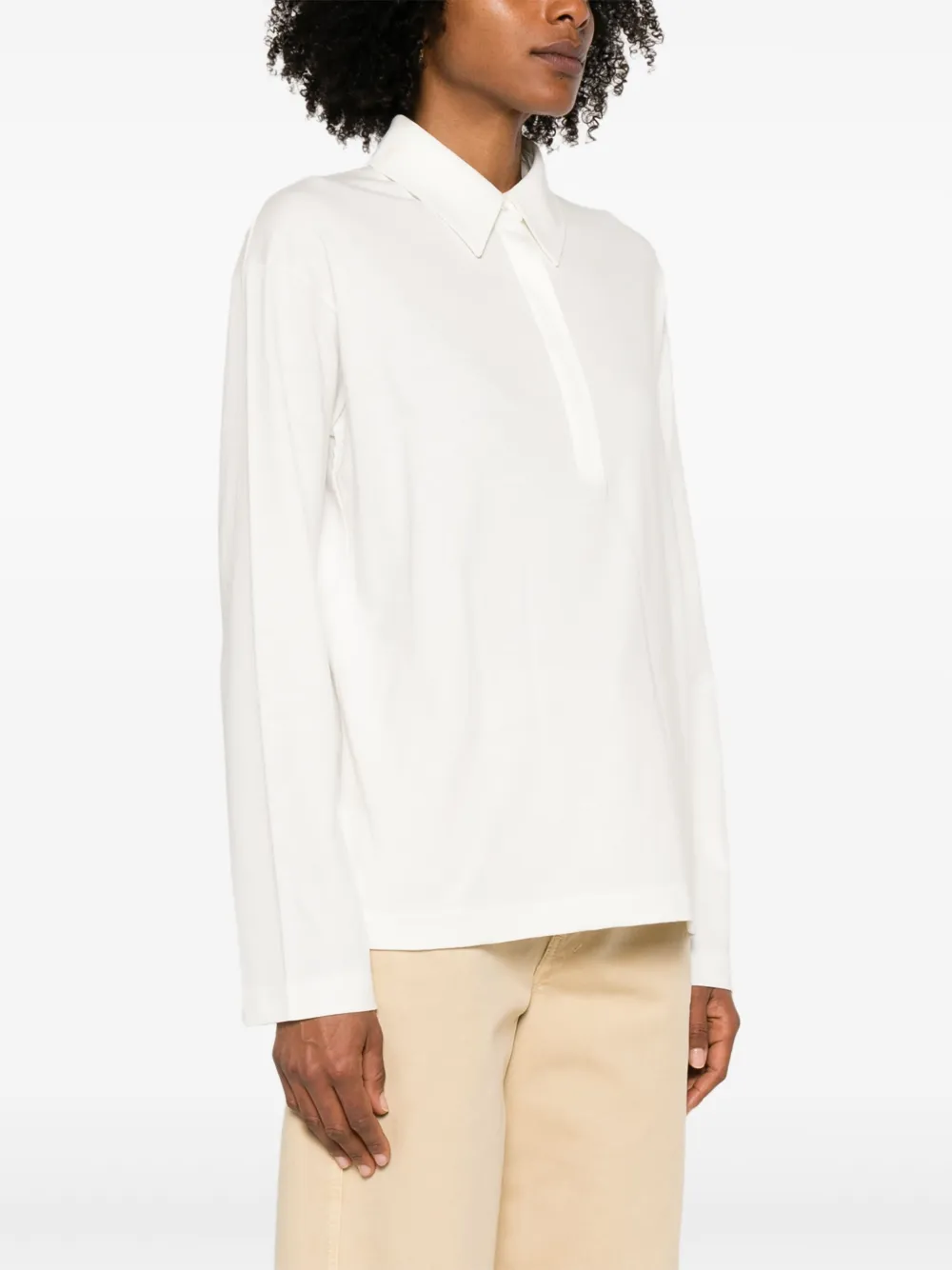 The Row Roddie poloshirt Wit